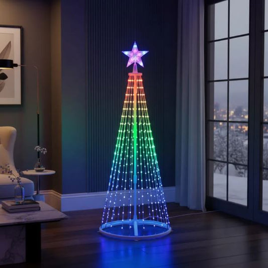 Arbol Navidad 180 Tiras Plegable Luzled